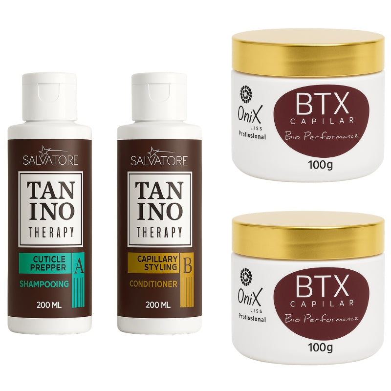 Lissage Au Tanin Tanino Therapy + Btx Onix Liss 2x200ml + 200g