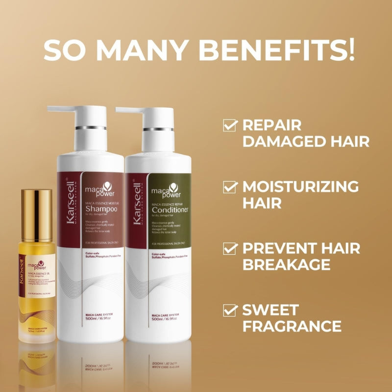 Coffret Réparateur Capillaire Karseell Huile Shampooing Après-shampooing 5