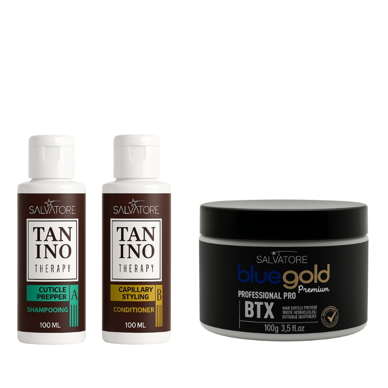 Kit Salvatore Tanino Therapy Lissage + Btx 2x100ml + 100g