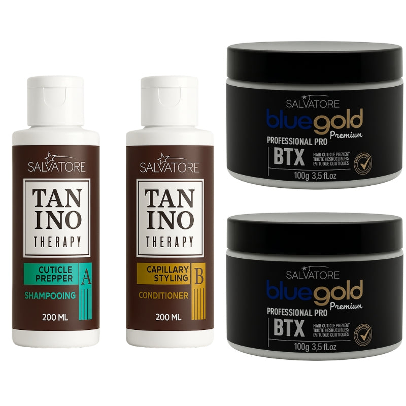 Kit Salvatore Tanino Therapy Lissage + Btx 2x200ml + 200g
