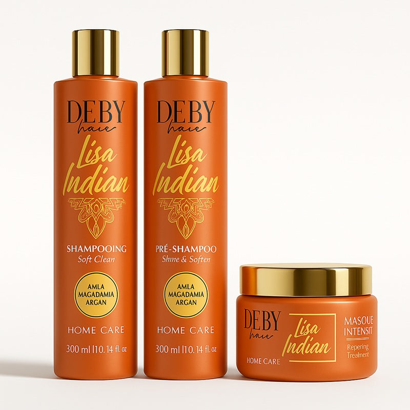 Kit Sans Sulfate Home Care Lisa Indian Deby Hair 3x300ml