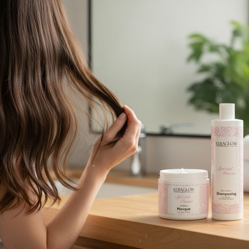 Kit Sans Sulfate KeraGlow Spécial Pousse 3