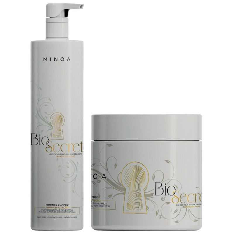 Kit Sans Sulfate Minoa Bio Secret Shampoing 1000 ml + Masque 450 g