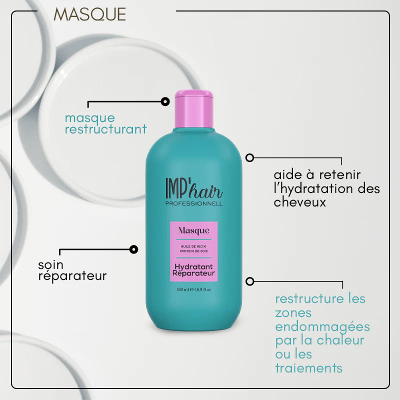 Kit Sans Sulfate Shampoing Masque Sérum IMP'HAIR Professionnel 8