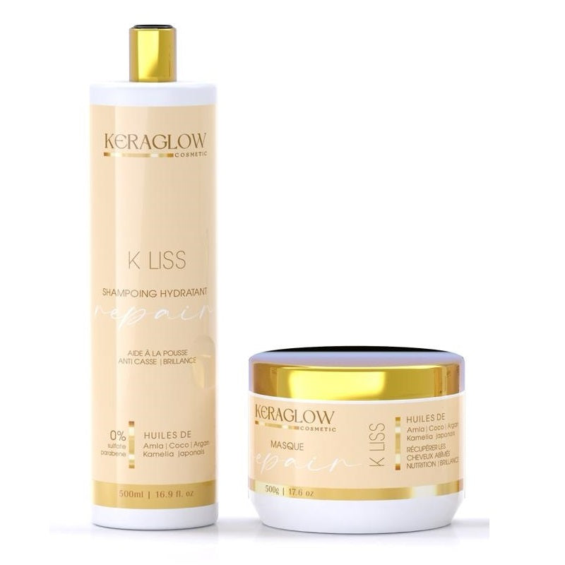 Kit Sans Sulfate Shampoing et Masque Kera Glow Repair