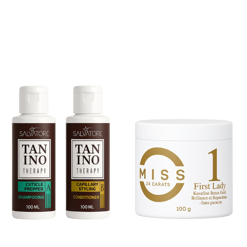 Lissage Au Tanin Tanino Therapy + Btx Miss 24 Carat 2x100 - 100g