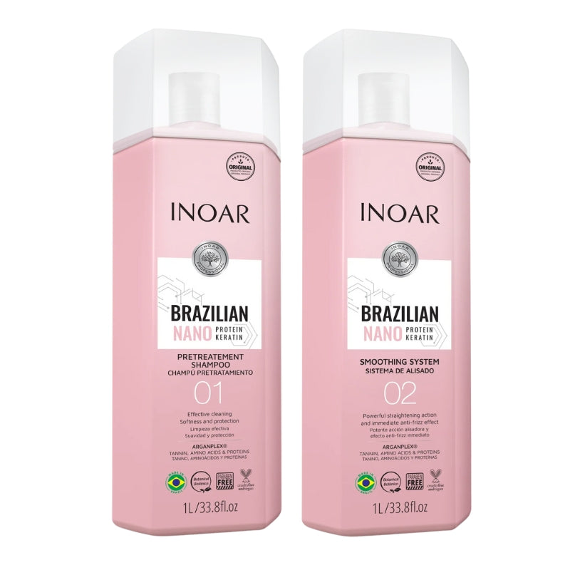 Lissage Brésilien Inoar Brazilian Nano Protein Keratin 2x1L