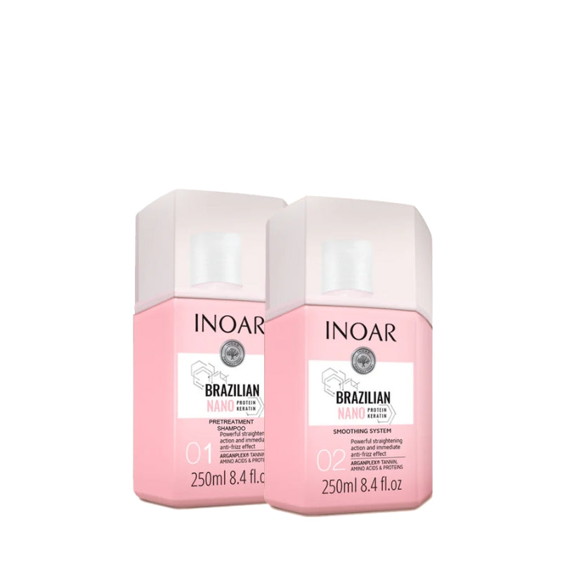 Lissage Brésilien Inoar Brazilian Nano Protein Keratin 2x250ml
