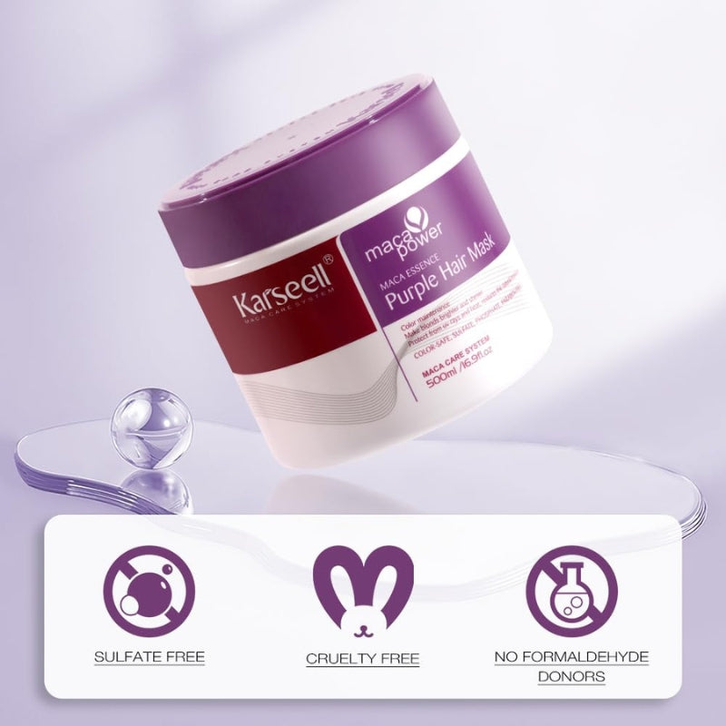 Masque capillaire violet Karseell 2