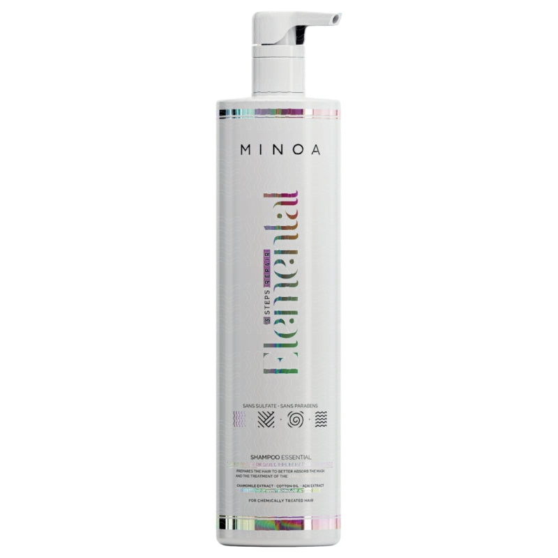 Soins Capillaire Sans Sulfate Minoa Elemental 1L Shampoing Sans Sulfate