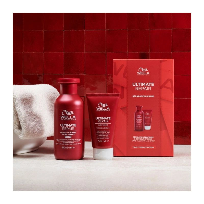 Coffret réparation ultime cheveux abîmés Ultimate Repair Wella Professionals 1