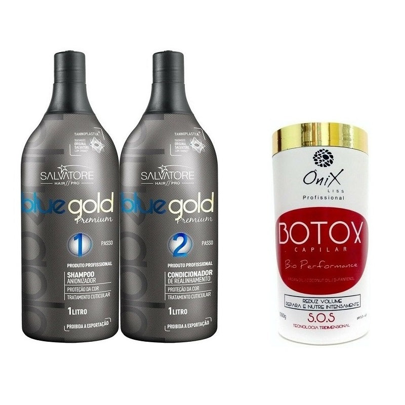 Lissage Au Tanin Bleu Gold Botox Onix Liss