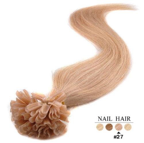 Extensions Cheveux Kératine Blond Miel Cuivre