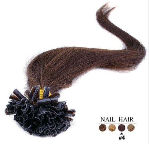 Extensions Cheveux Kératine Chatain-Clair