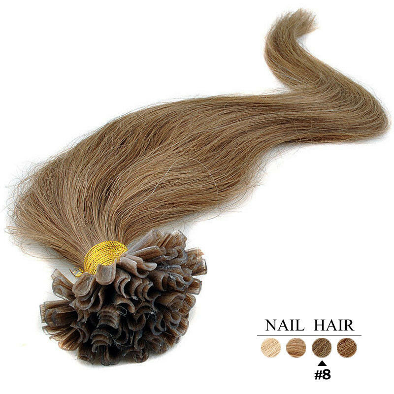 Extensions Cheveux Kératine Chatain Noisette