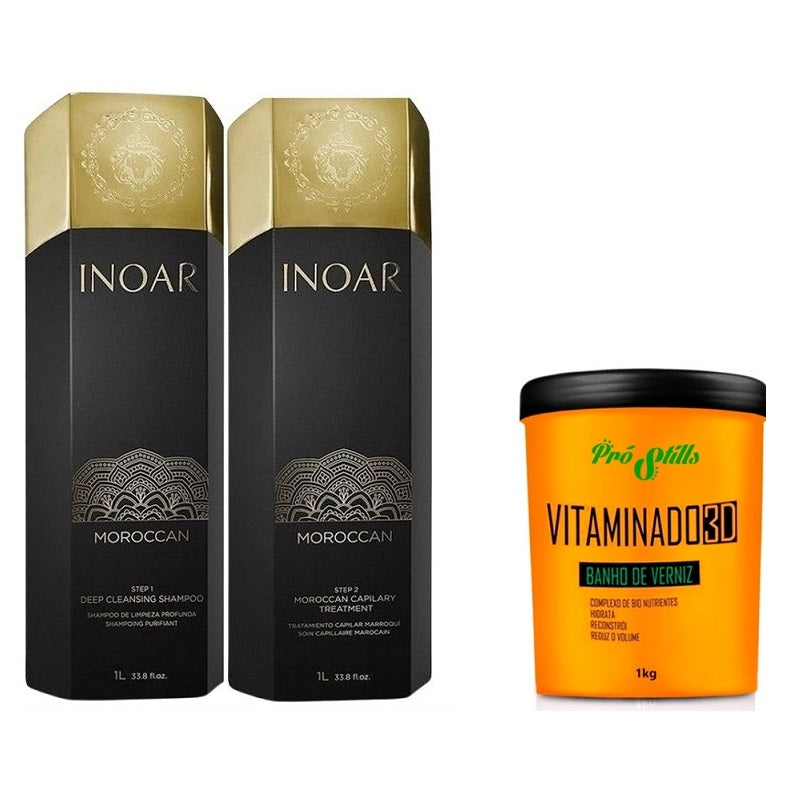Lissage Bresilien Inoar Marroquino Botox Vitaminado 3D