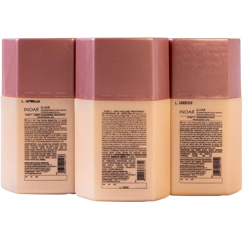 Lissage Brésilien Inoar Ghair 3x250ml