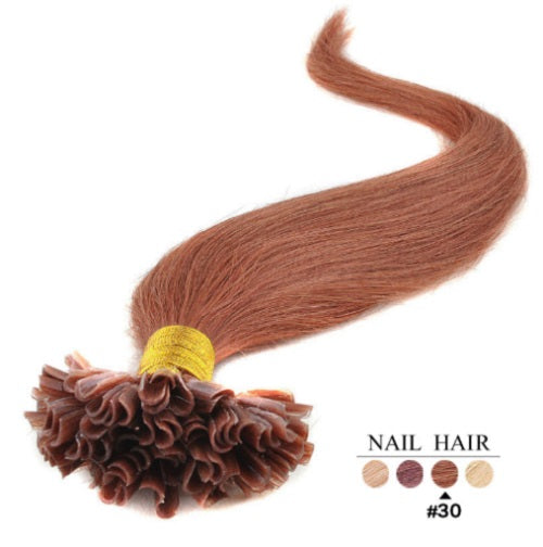 Extensions Cheveux Kératine Roux