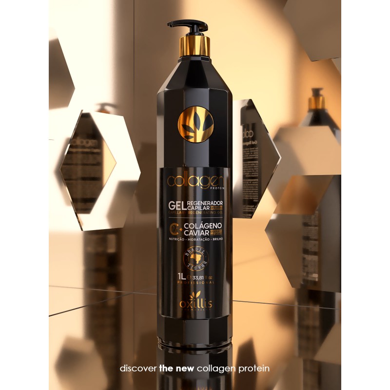Lissage Brésilien Sans Formol OXILLIS Collagen Protein Gel Regenerador