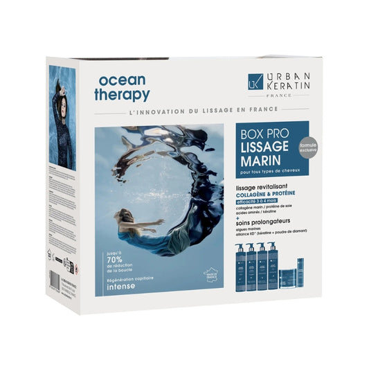 Box Pro Lissage Marin Ocean therapy Urban Keratin 6x400ml