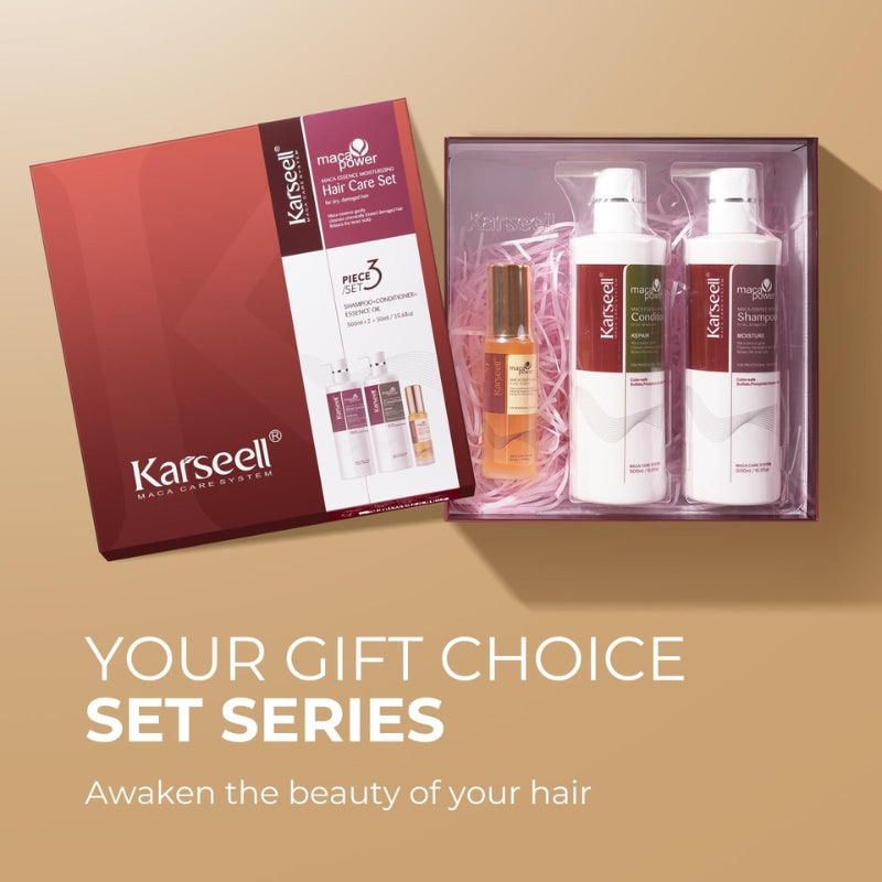 Coffret Réparateur Capillaire Karseell Huile Shampooing Après-shampooing 2