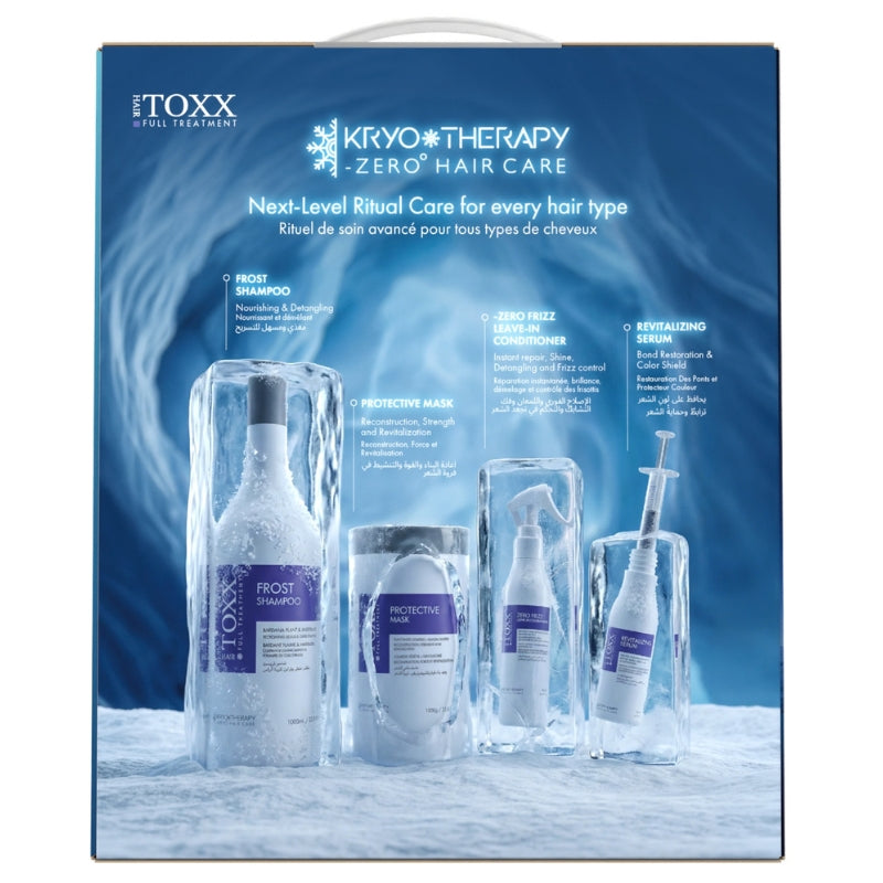 HAIR TOXX Kit Kryotherapy 2300ml 4 Soins Professionnels 2