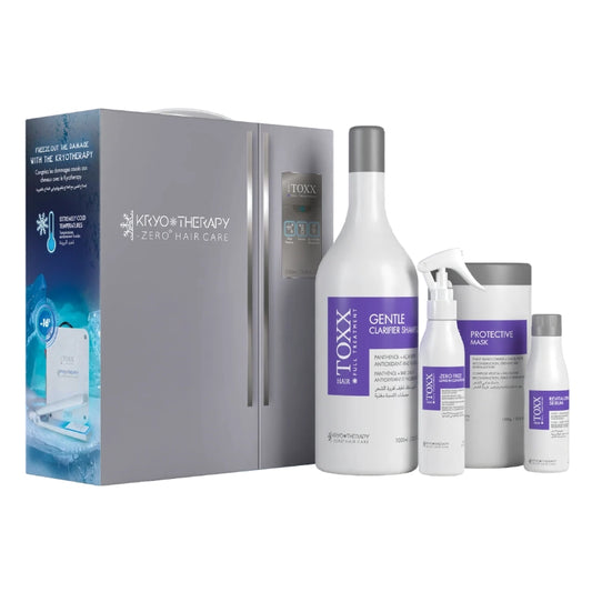 HAIR TOXX Kit Kryotherapy 2300ml 4 Soins Professionnels