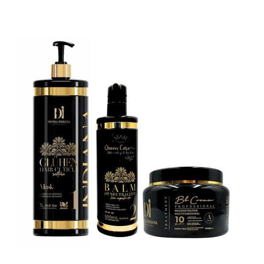Lissage Indien Queen Care Donna Indiana Gloss Lissage +Balm + Masque