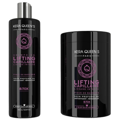 Kit Kera Queen's Lifting Figue De Barbarie Shampoing 500ml B.tox 1Kg