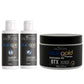 Kit Salvatore Blue Gold Lissage + Btx 2x200 + 200gr btx