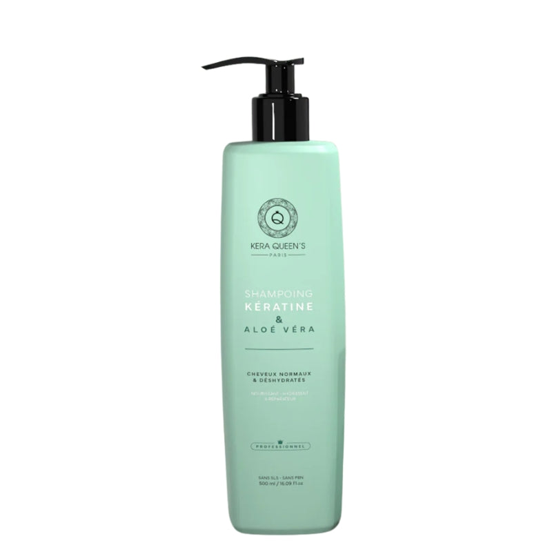 Kit Sans Sulfate Kera Queen's Rituel Keratine et Aloe Vera Shampoing
