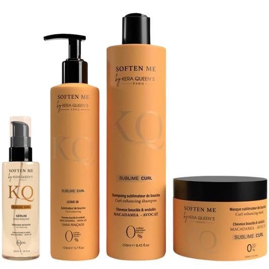 Kit Sans Sulfate Kera Queen’s Soften Me Sublime Curl 4 produits