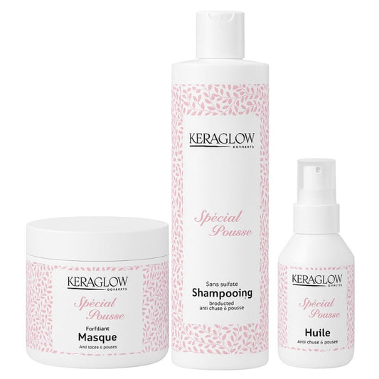 Kit Sans Sulfate KeraGlow Spécial Pousse