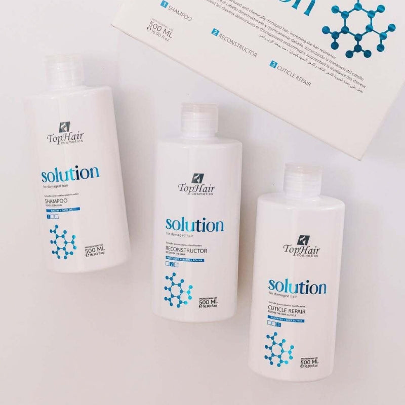 Kit TopHair Solution Soin Réparateur 3x500ml
