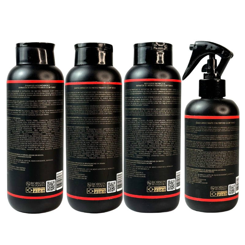 Kit Turbo CCRP Pour Cheveux Endommagés et Elastiques Robson Peluquero