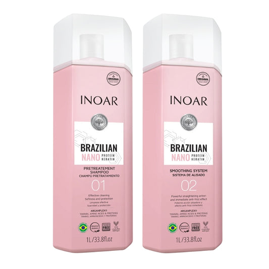 Lissage Brésilien Inoar Brazilian Nano Protein Keratin 2x1L