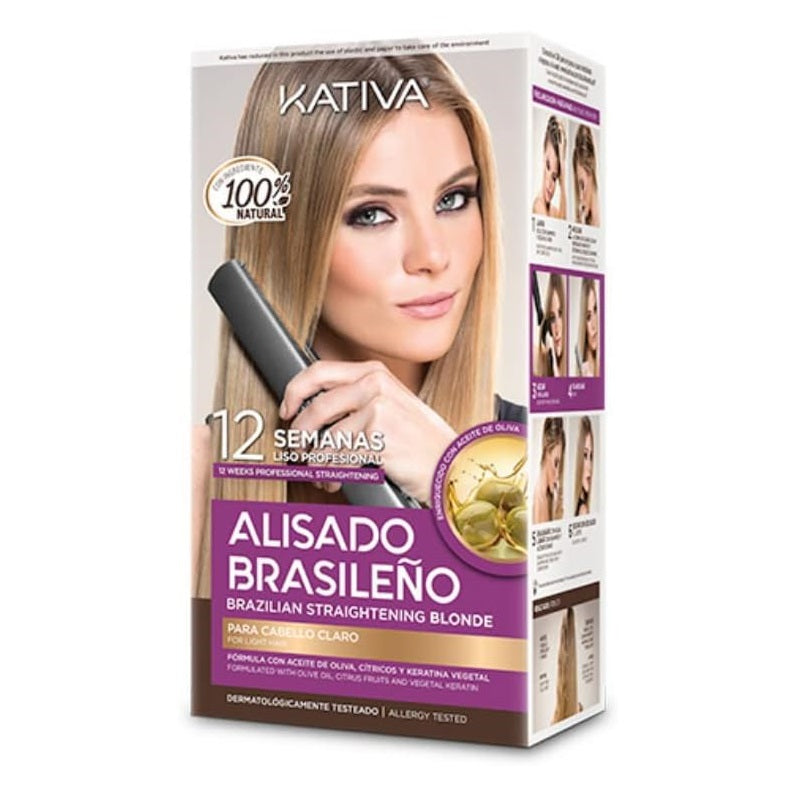 Lissage Brésilien Kativa Cheveux Blond