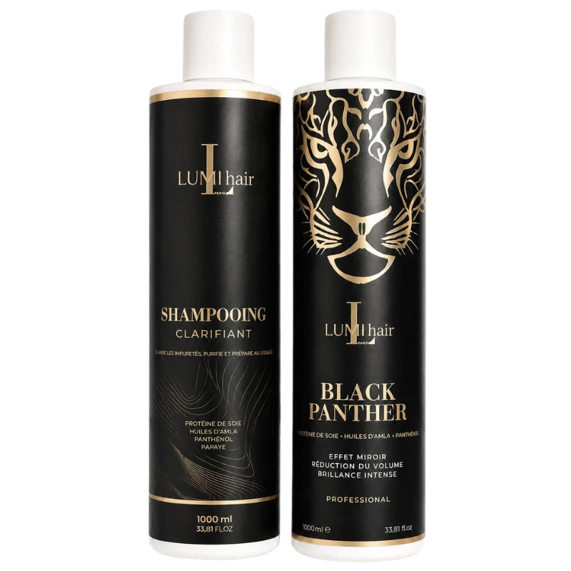 Lissage Indien LUMI Hair Black Panther 2x1L