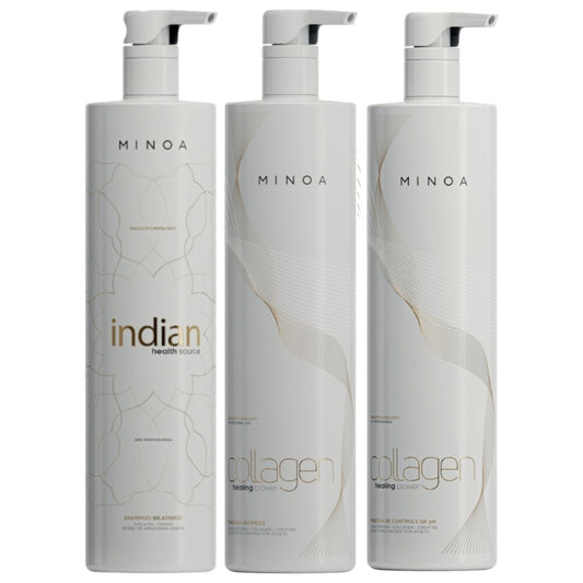Lissage au Collagène Minoa Healing Power - Lissage - Shampoing Clarifiant - Masque