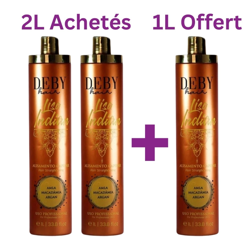 Lissage Indien Lisa Indian de Deby Hair 2L achetés = 1L OFFERT 🎁