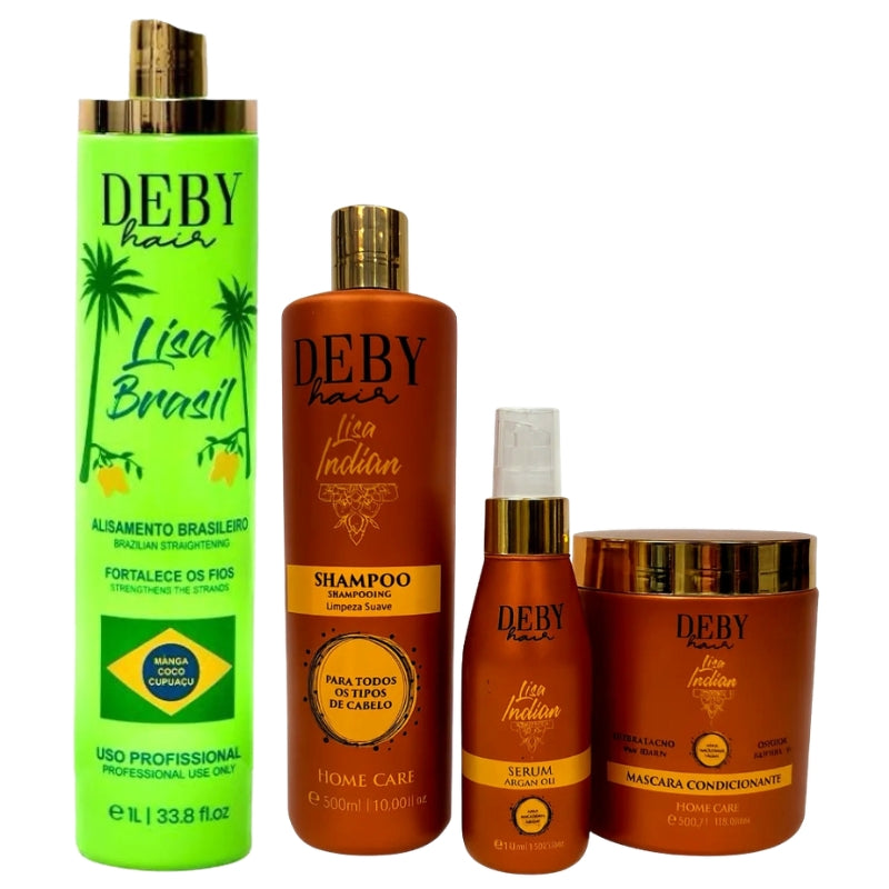 Pack Lissage Brésilien Deby Hair Lisa Brasil + Kit Sans Sulfate