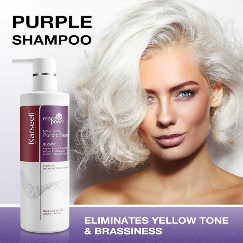 Shampoing Violet Maca Power Karseell 500ml 3