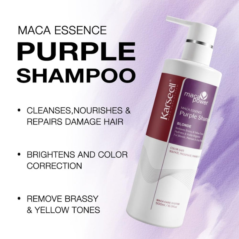 Shampoing Violet Maca Power Karseell 500ml 6