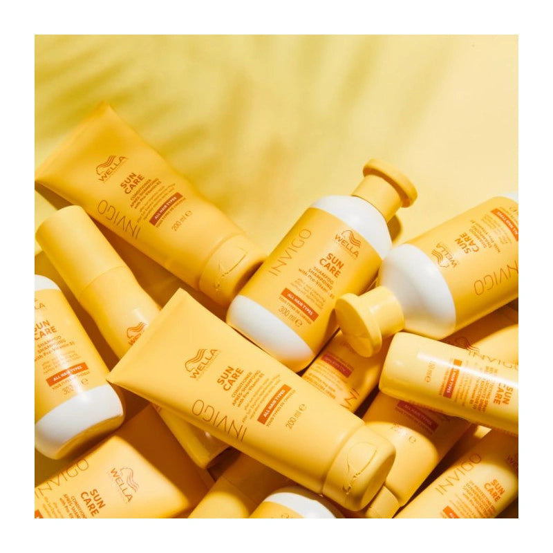 Gamme Protection Solaire Invigo Sun Wella 3 produits Shampooing Après Shampooing Spray 4