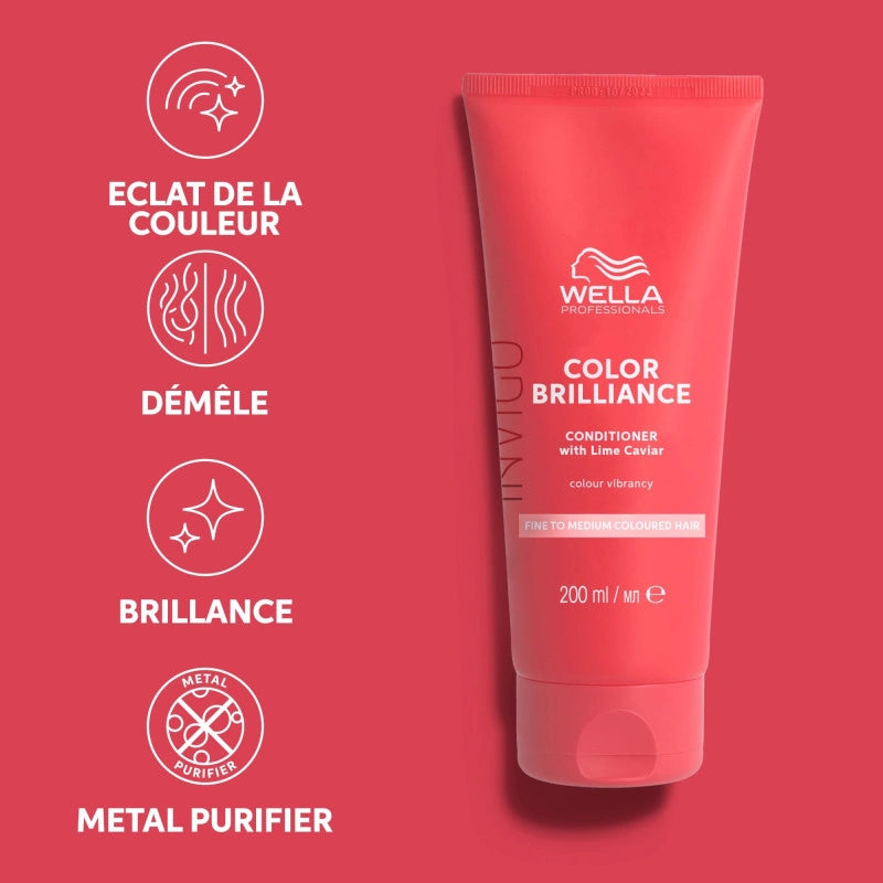 Conditionneur Couleur Cheveux Fins à Moyens Invigo Color Brilliance Wella 3