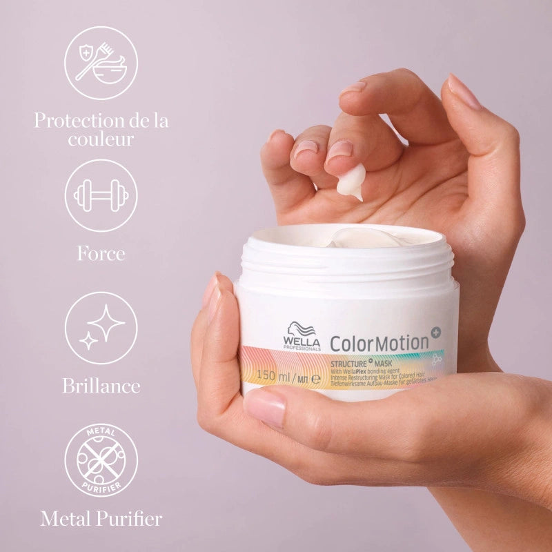Masque Cheveux Colorés & Abîmés Color Motion+ Wella 3