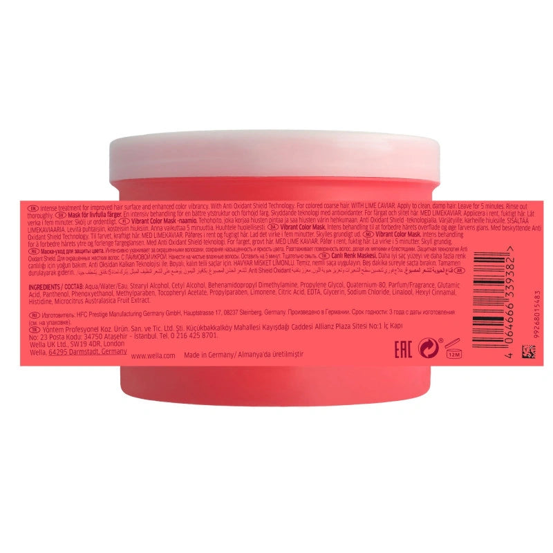 Masque couleur cheveux épais Invigo Color Brilliance Wella 6