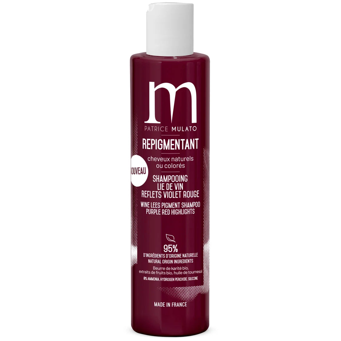 shampoing repigmentant lie de vin mulato 200ml