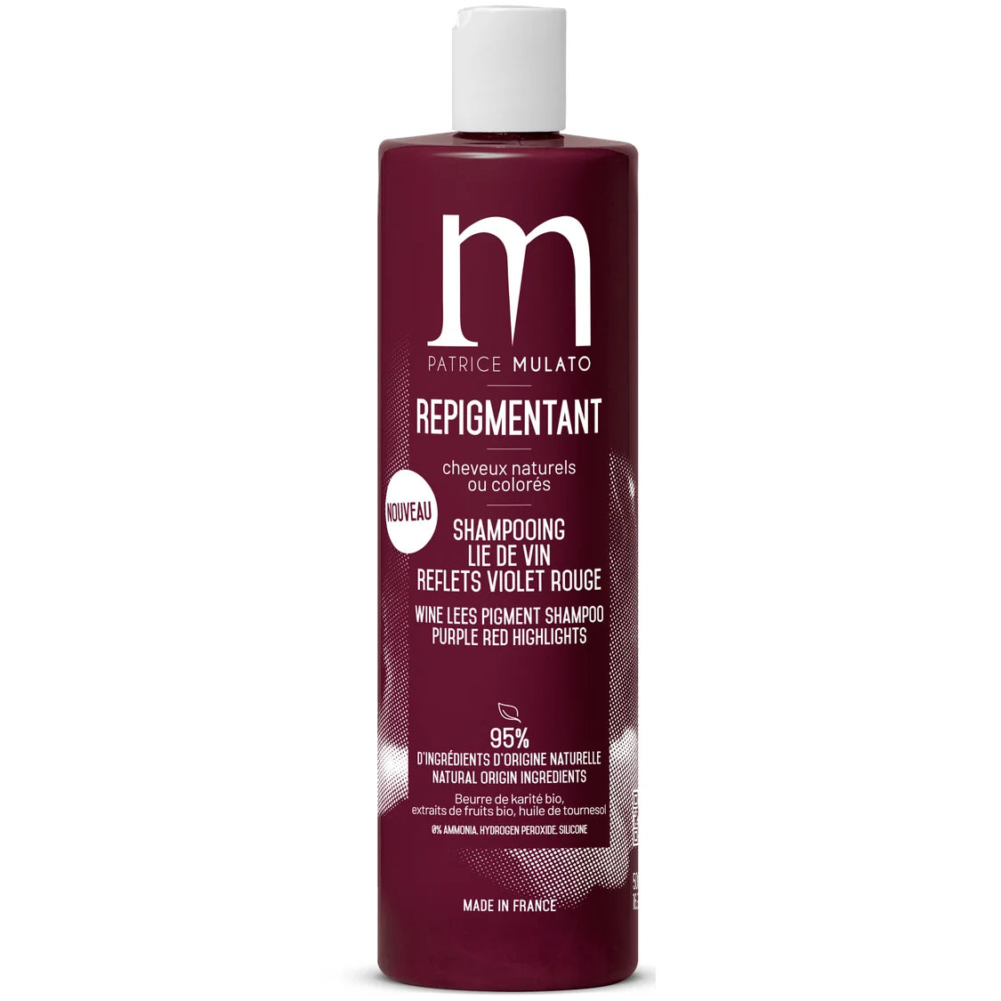 shampoing repigmentant lie de vin mulato 500ml