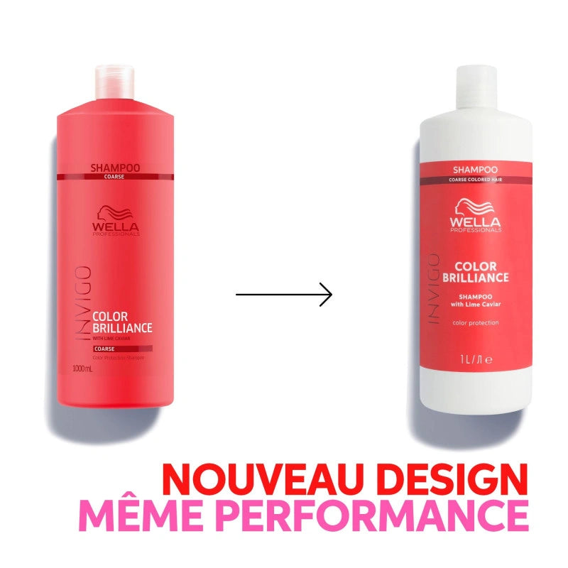 Shampooing couleur cheveux épais Invigo Color Brilliance Wella 1